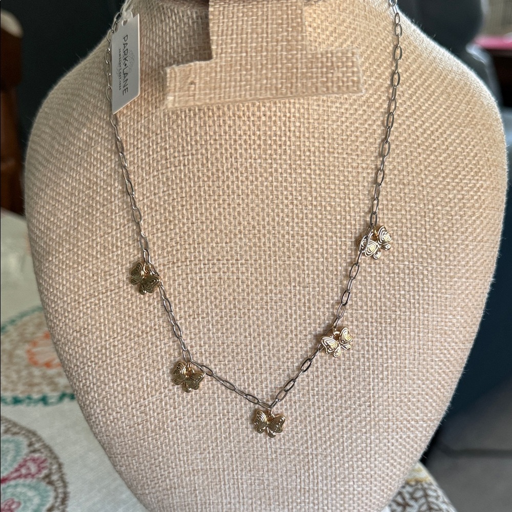 Park Lane Flutter Gold and Silver Necklace NWT - Picture 1 of 3